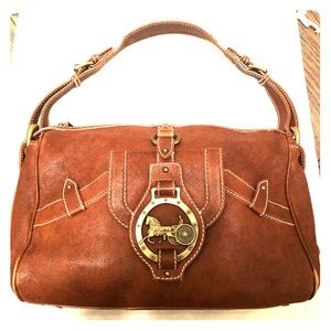 Vintage Celine Carriage Bag in Cognac Leather 🔥